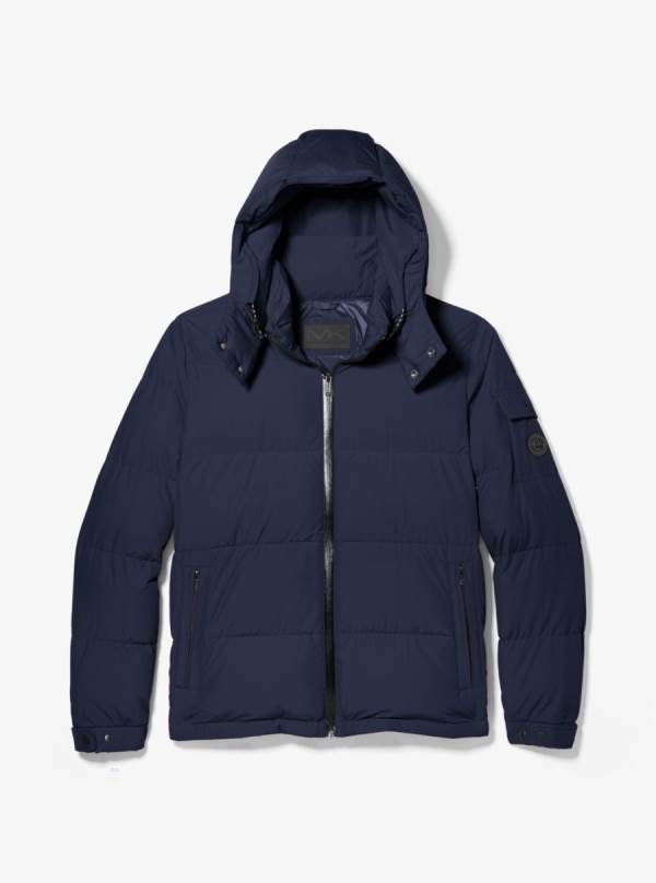Panske Bundy Michael Kors Quilted Puffer Modre - Oblecenie Michael Kors Levně | BKQLT-9742